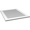 Ekena Millwork Vertical Surface Mount PVC Gable Vent: Non-Functional, w/3-1/2"W x 1"H, Standard Frame, 30"W x 38"H GVPVE30X3801SN - alternate 2